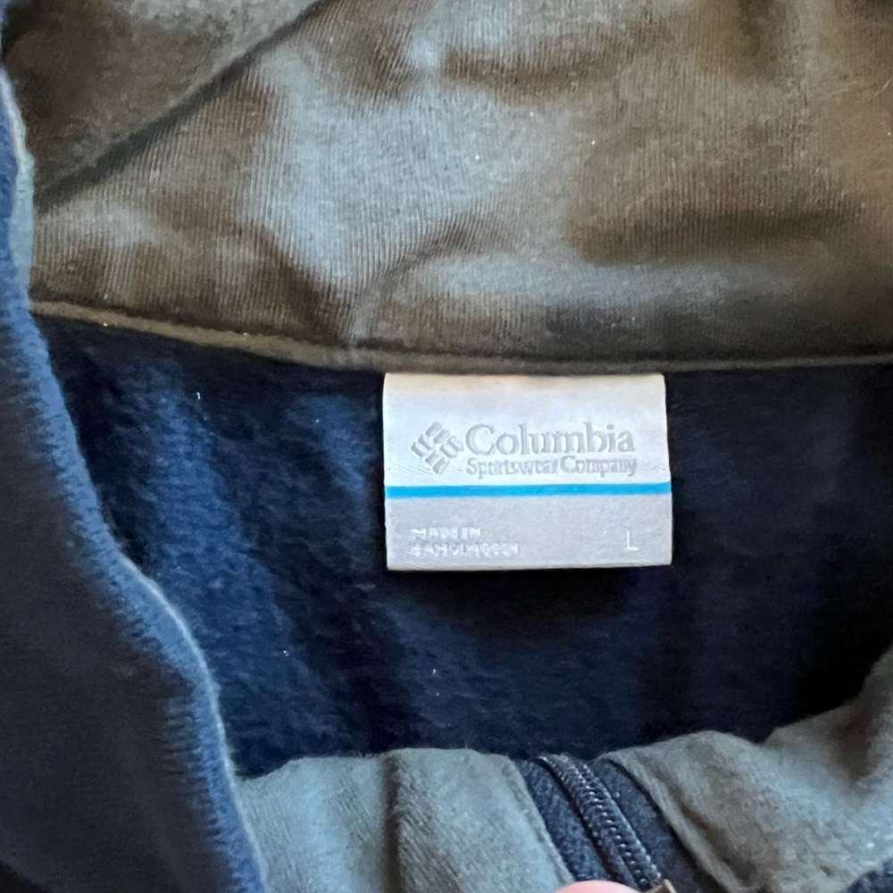 Columbia Sportswear Navy Blue quarter zip sweatshirt